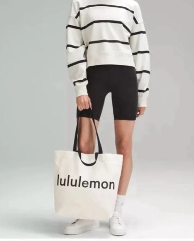 Lululemon Double-Handle Canvas Tote Bag 17L - Image 3